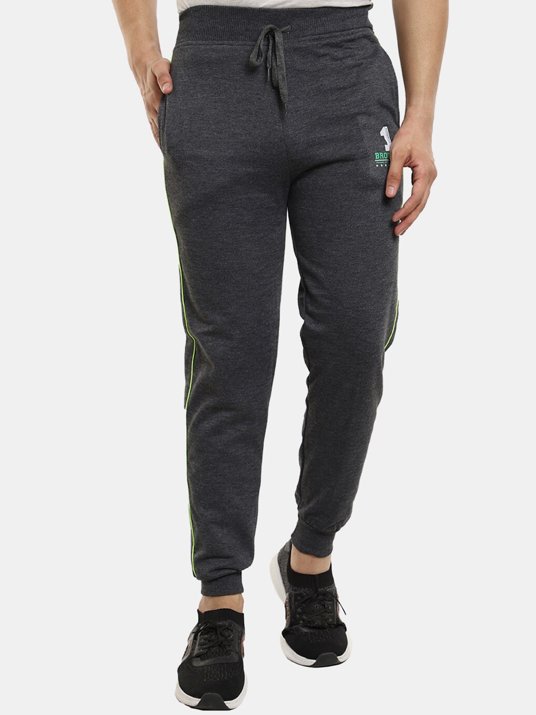 

V-Mart Men Grey Regular Fit Cotton Joggers