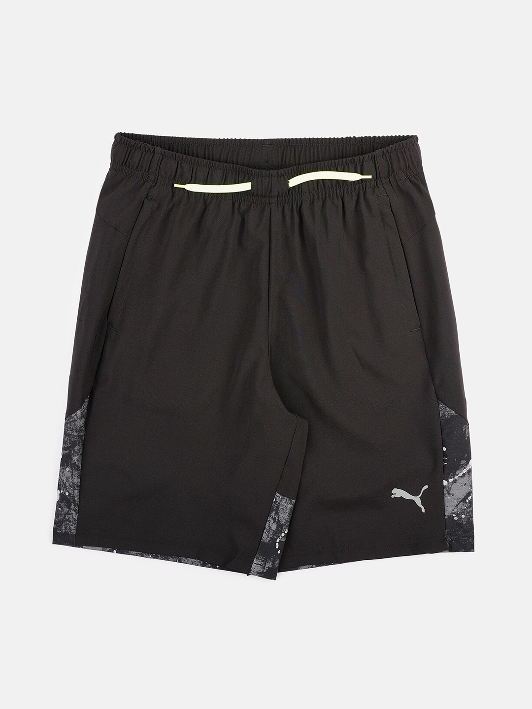 

one8 x PUMA Boys Black Slim Fit Virat Kohli Youth Shorts