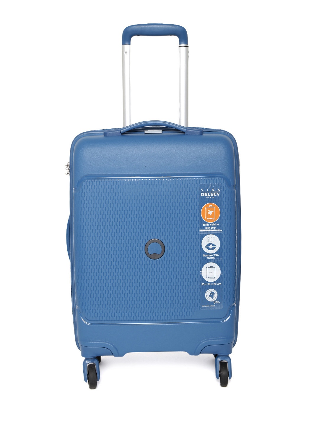 

DELSEY Blue Sejour Hard Cabin Trolley Suitcase