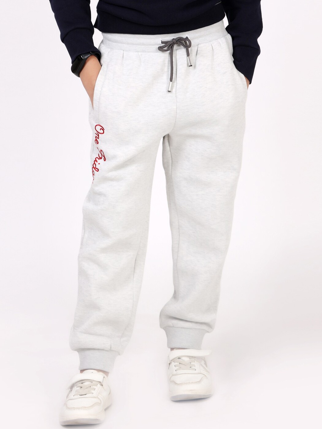 

One Friday Boys Printed Joggers, Grey