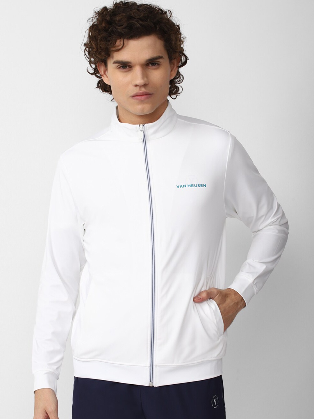 

Van Heusen Flex Men Solid Long Sleeves Jacket, White