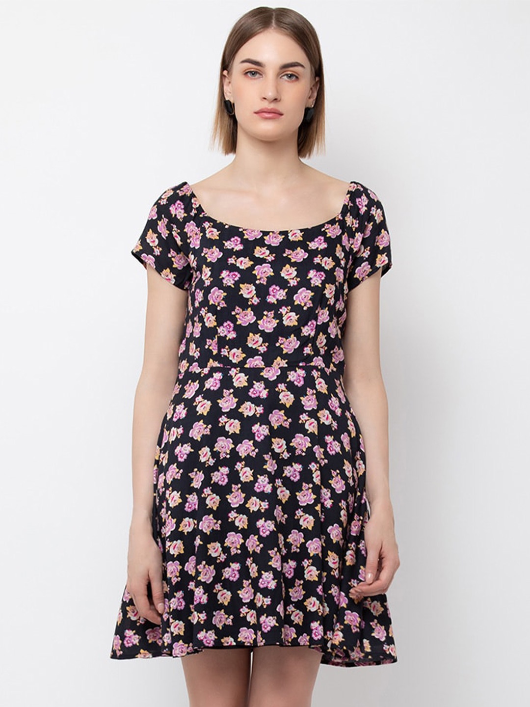 

DODO & MOA Navy Blue Floral Dress