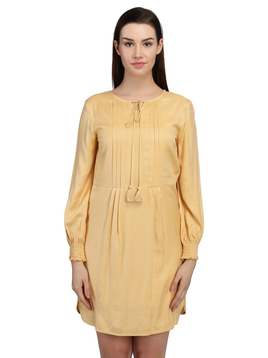 

DODO & MOA Beige A-Line Dress