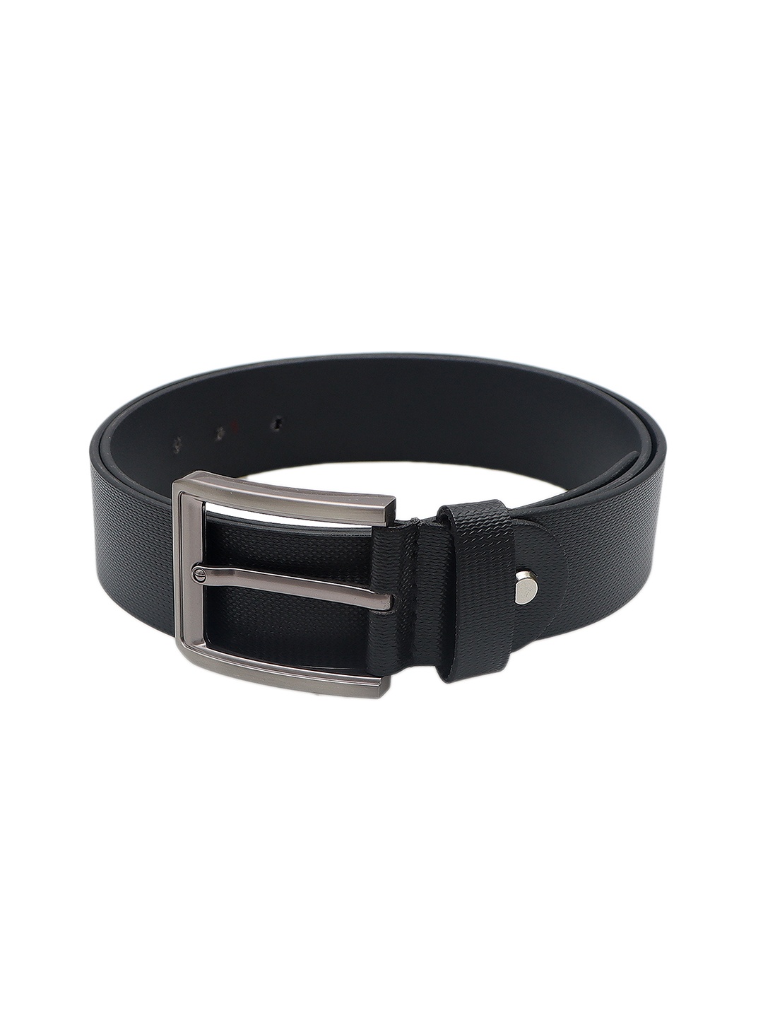 

Kara Men Black Textured Leather Formal Belt