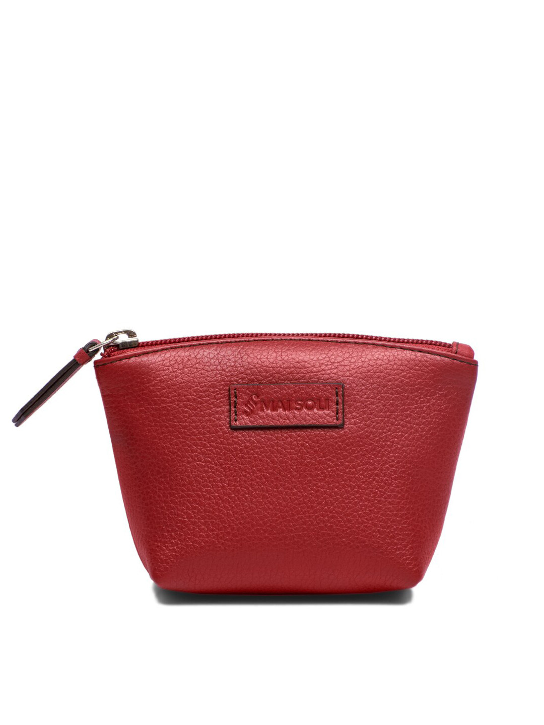 

MAI SOLI Women Genuine Leather Paris Small Essentials Pouch, Red