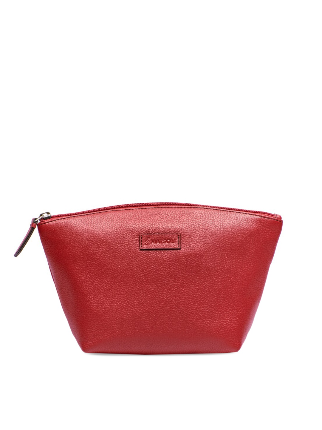

MAI SOLI Women Red Leather Travel Pouch