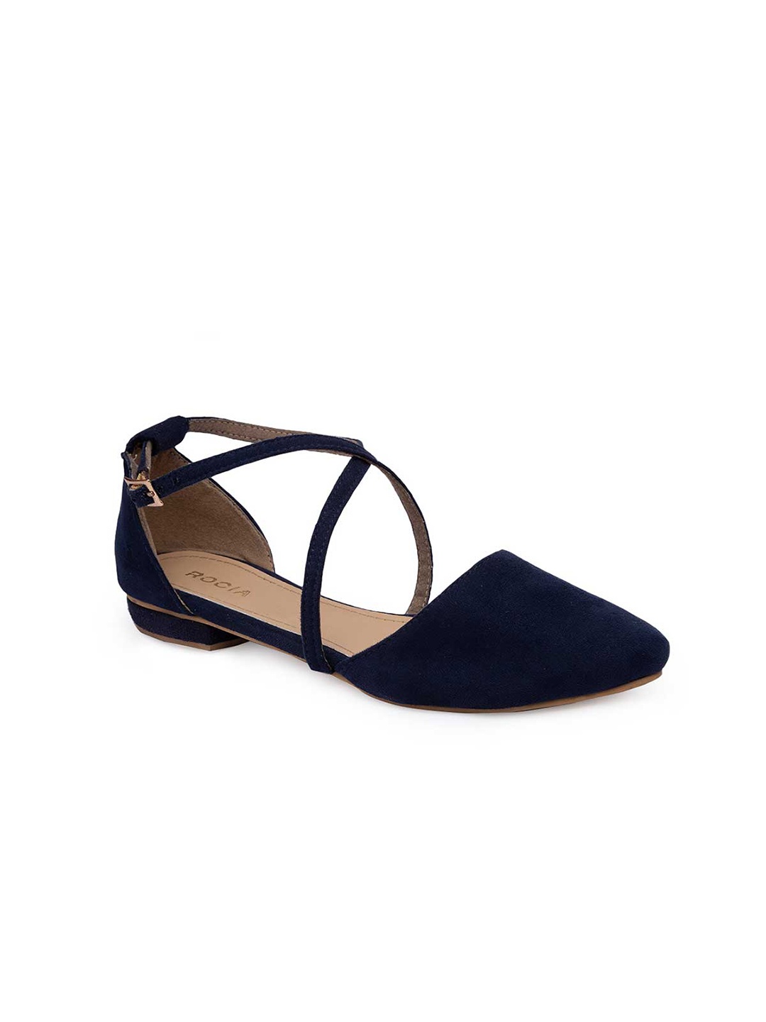 

Rocia Women Navy Blue Mules Flats