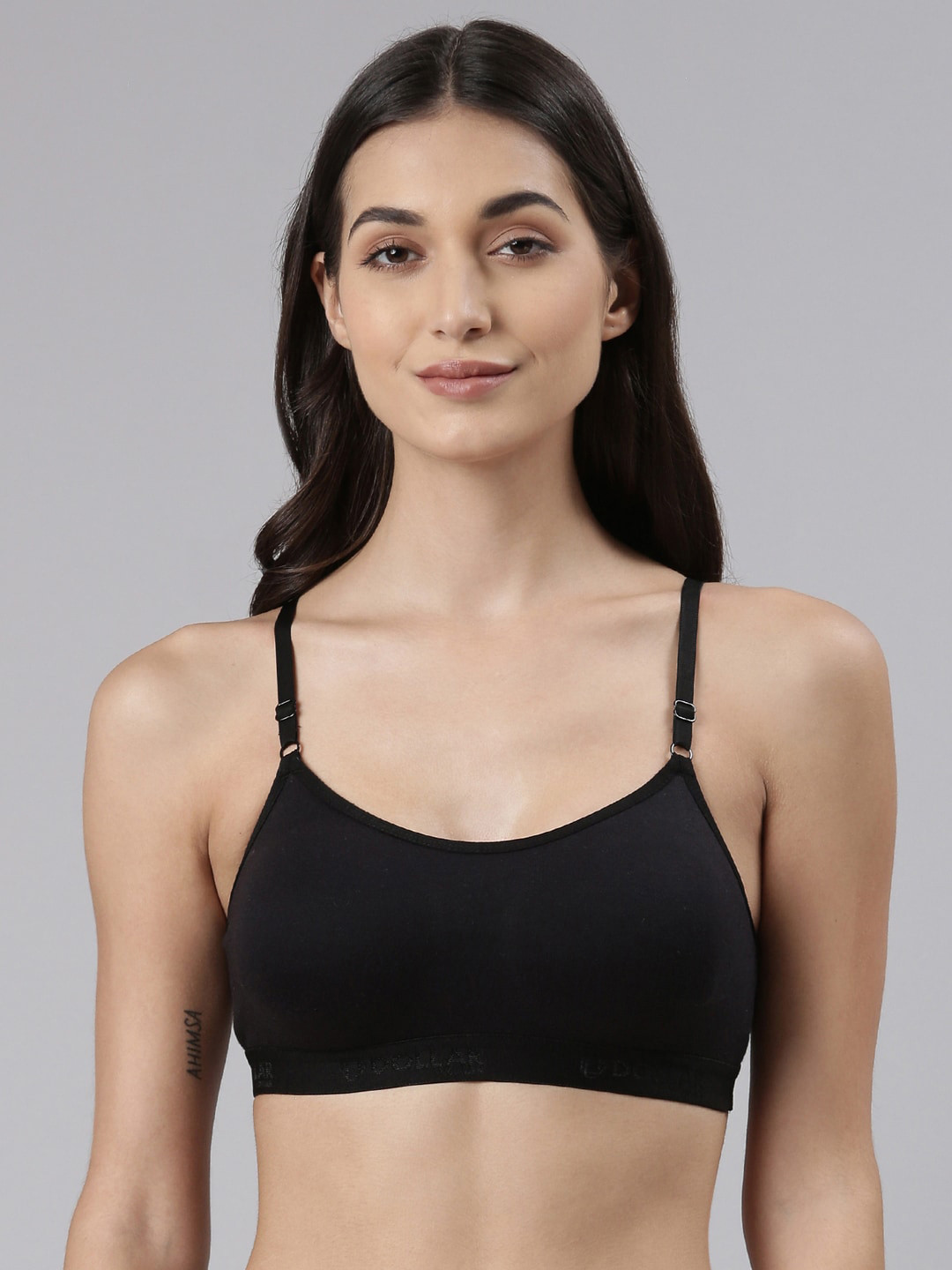 

Dollar Missy Pack of 1 Cotton Wire-Free Beginers Bra, Black