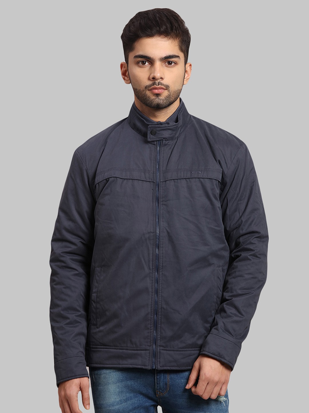 

ColorPlus Men Blue Open Front Jacket