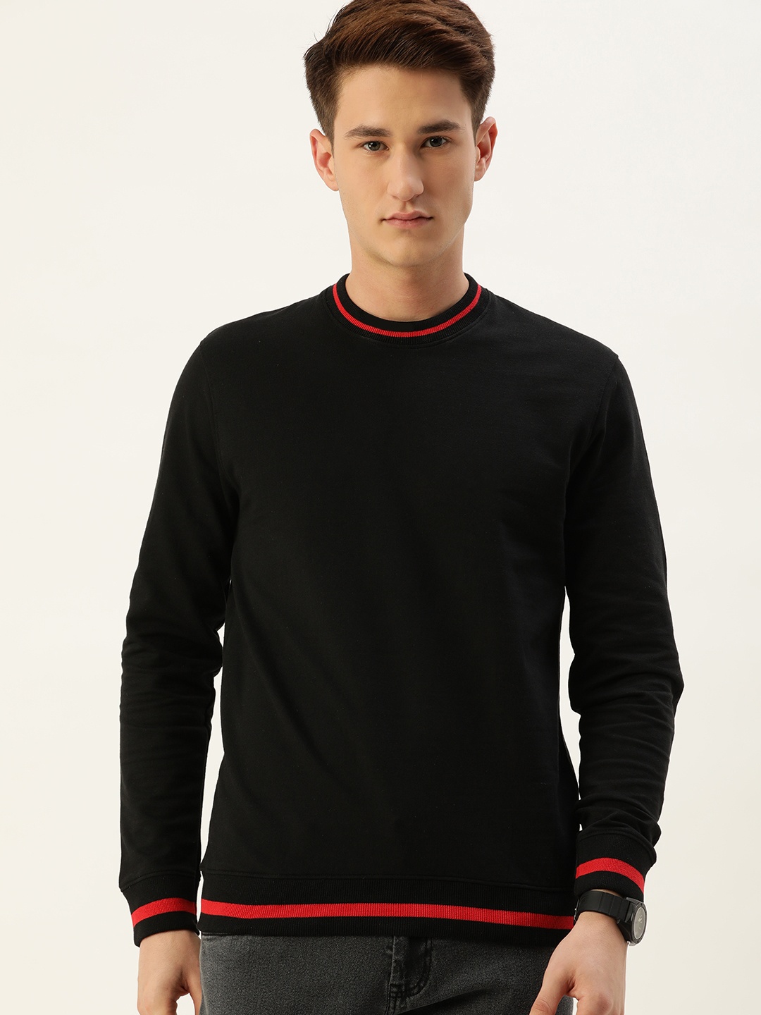 

ARISE Men Black Pullover Sweatshirt