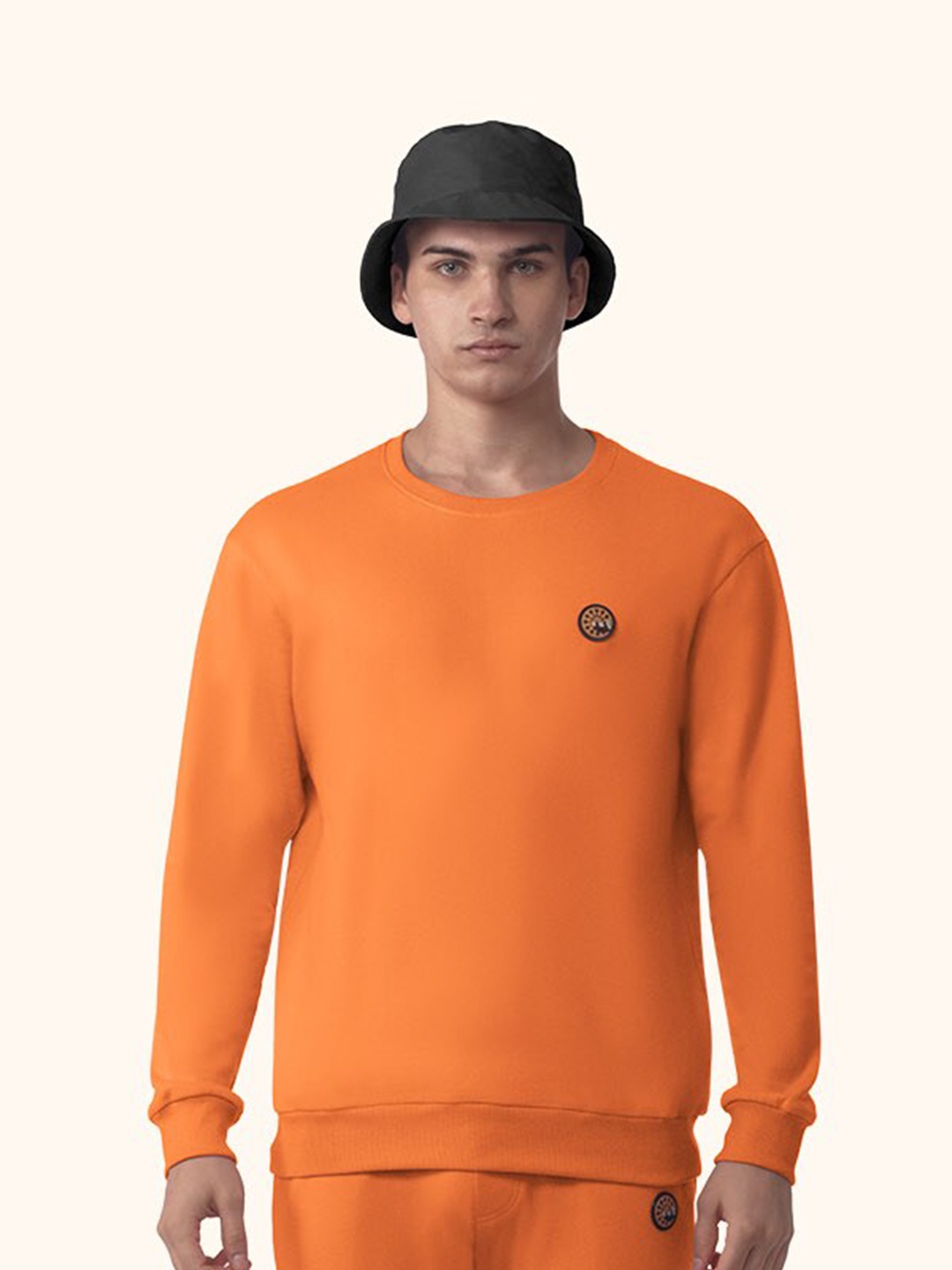 

PANGOLIN Men Orange Sweatshirt