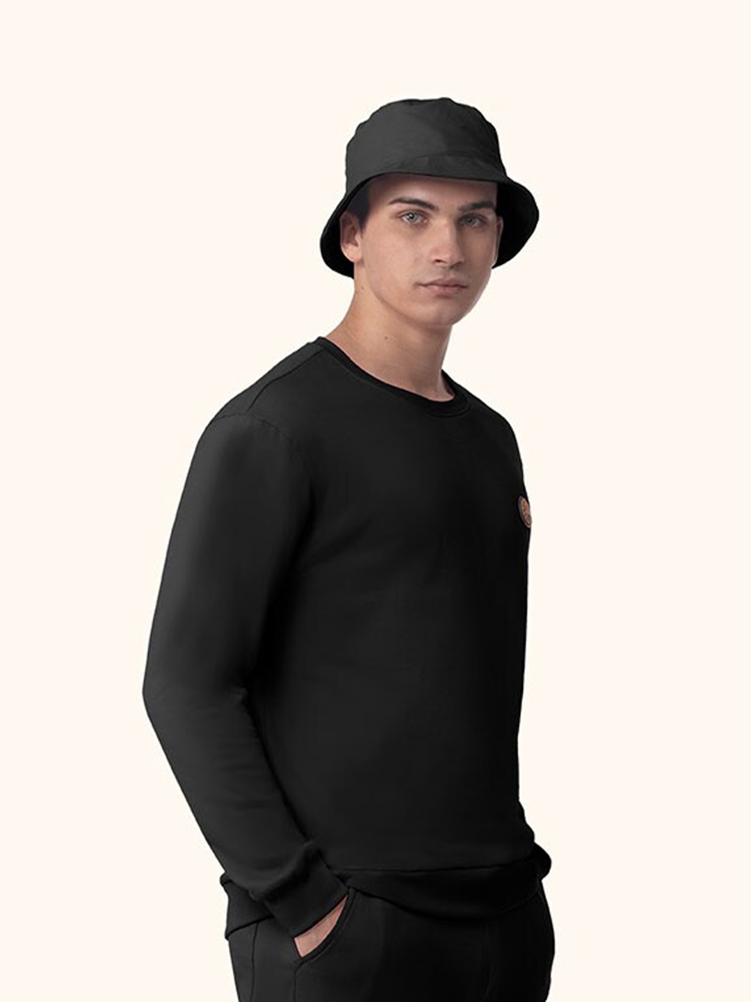 

PANGOLIN Men Black Sweatshirt