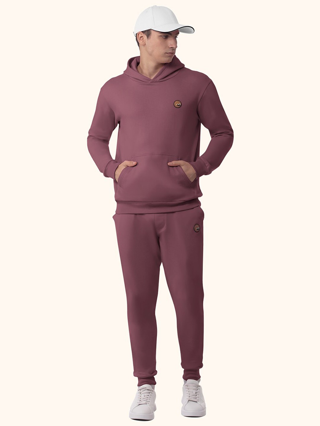 

PANGOLIN Men Purple Hooded Sweatshirt