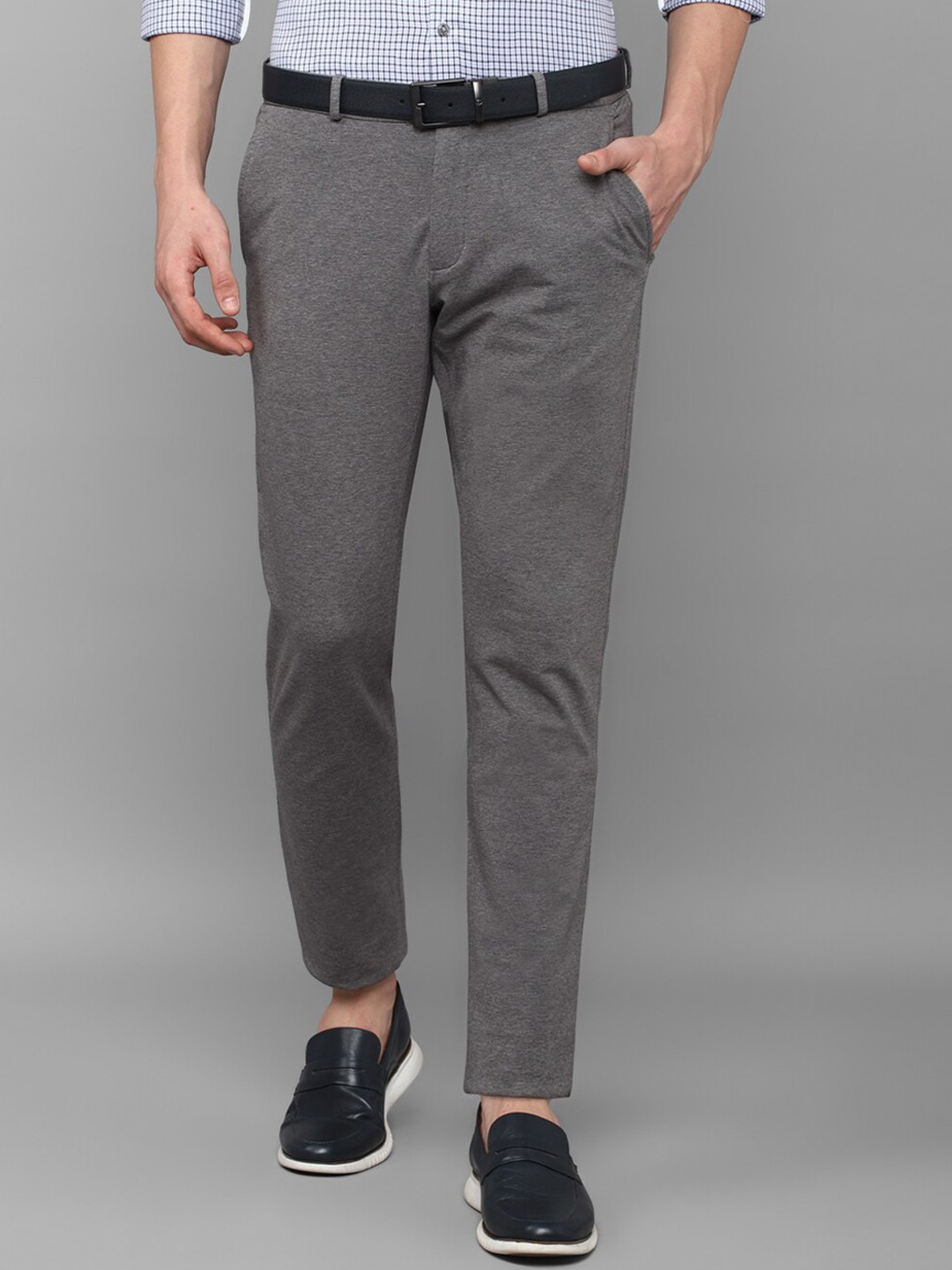 

Louis Philippe Sport Men Slim Fit Trousers, Grey