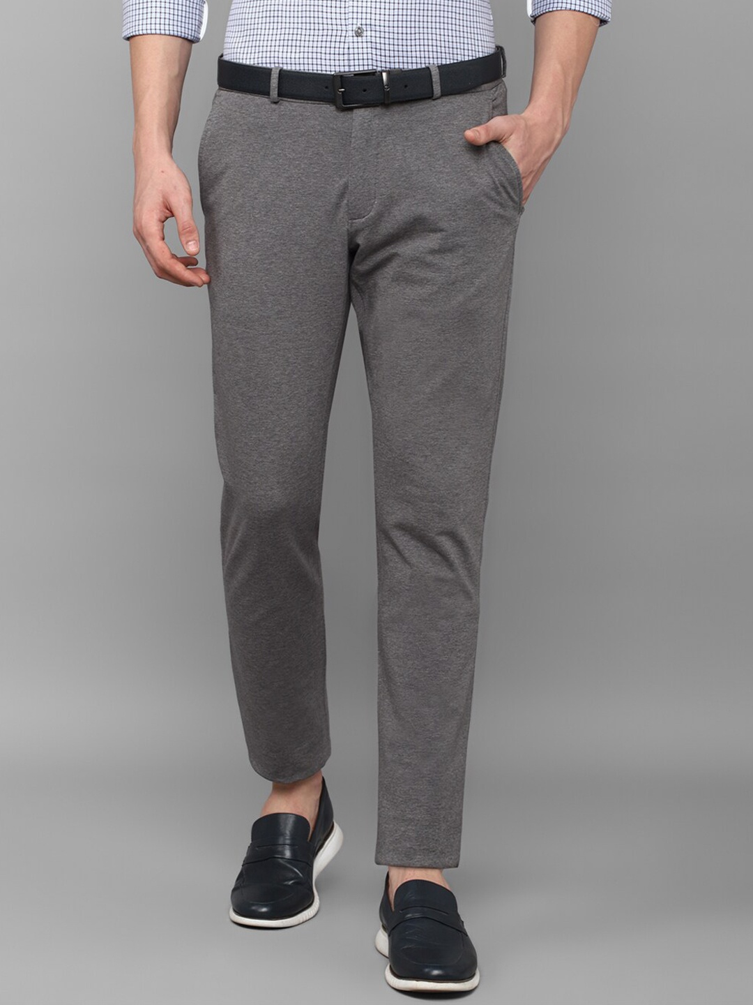 

Louis Philippe Sport Men Slim Fit Trousers, Grey