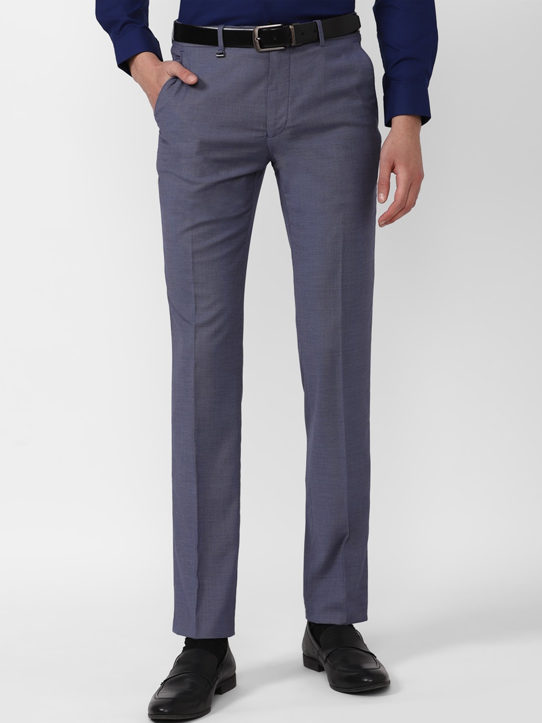 

Van Heusen Men Blue Slim Fit Trousers