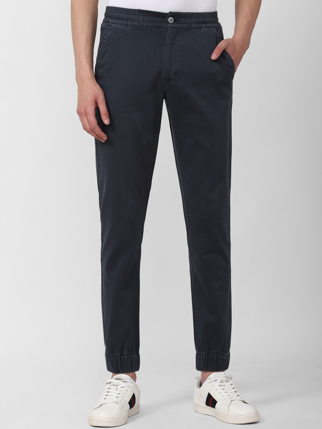 

Van Heusen Sport Men Navy Blue Mid-Rise Joggers