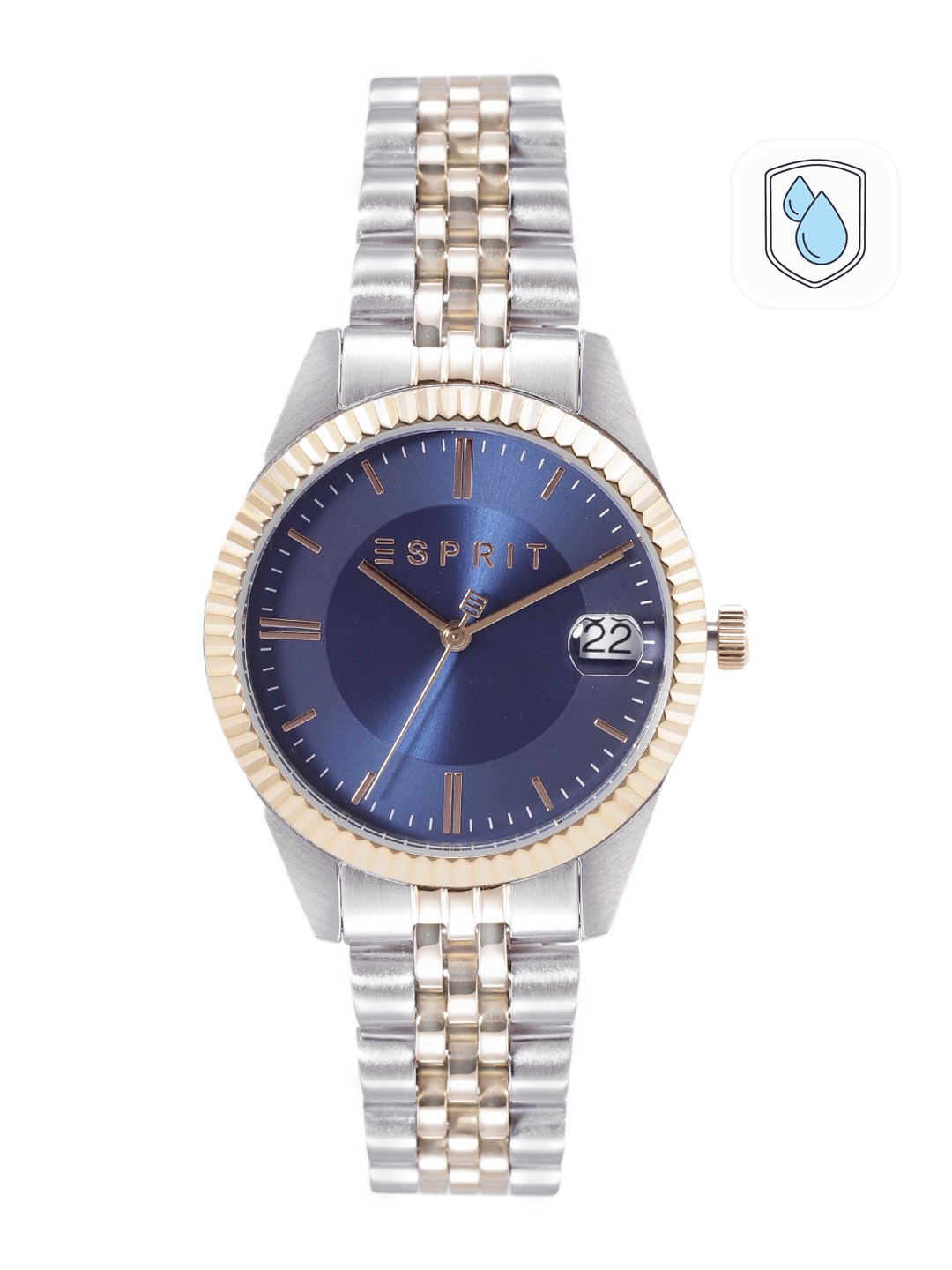 

ESPRIT Women Bracelet Style Straps Analogue Watch ES1L379M1065, Navy blue