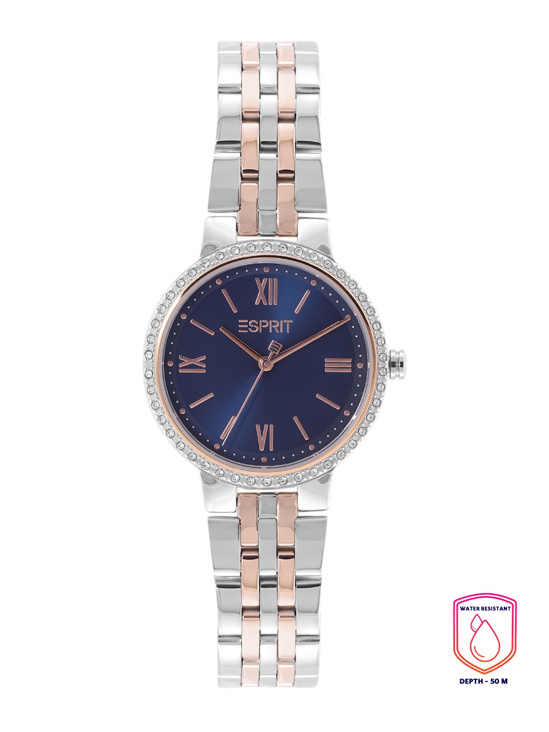 

ESPRIT Women Bracelet Style Straps Analogue Watch ES1L333M0105, Blue