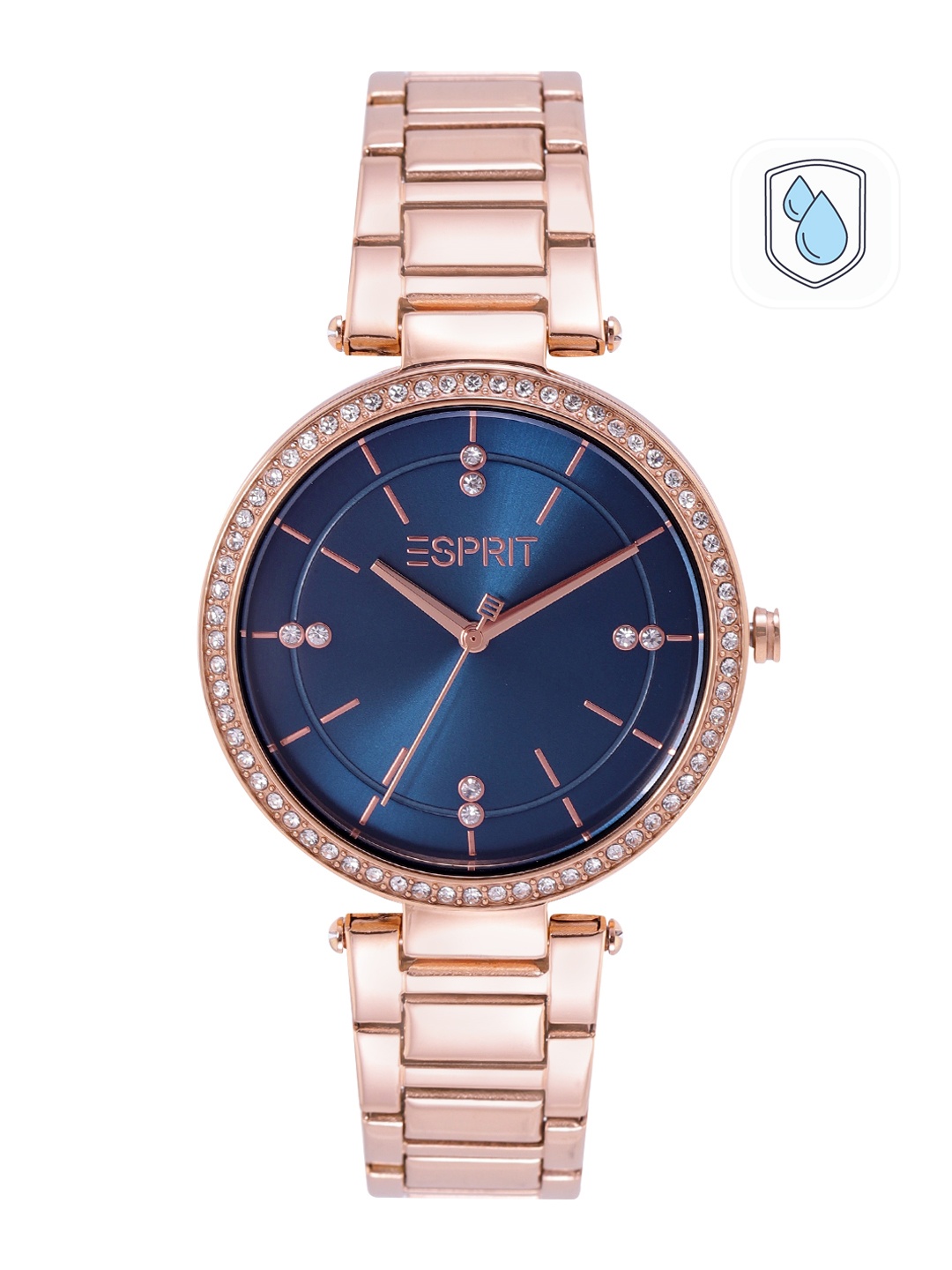

ESPRIT Women Analogue Stainless Steel Straps Watch ES1L310M0085, Gold
