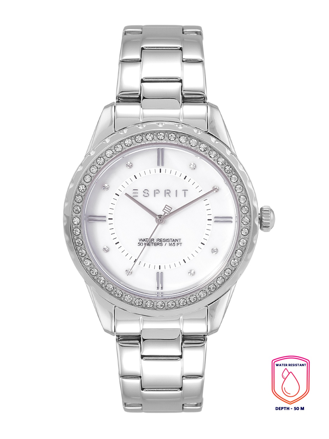 

ESPRIT Women & Bracelet Style Straps Analogue Watch ES1L353M0045, White