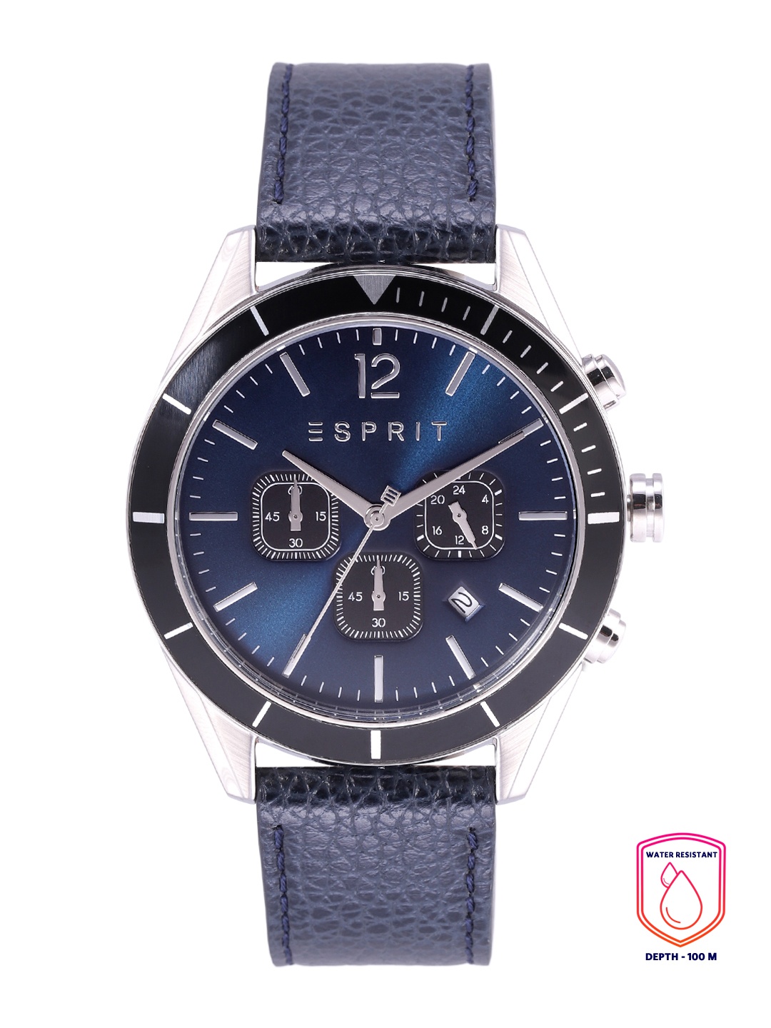 

ESPRIT Men Chronograph Analogue Watch ES1G391L0015, Navy blue