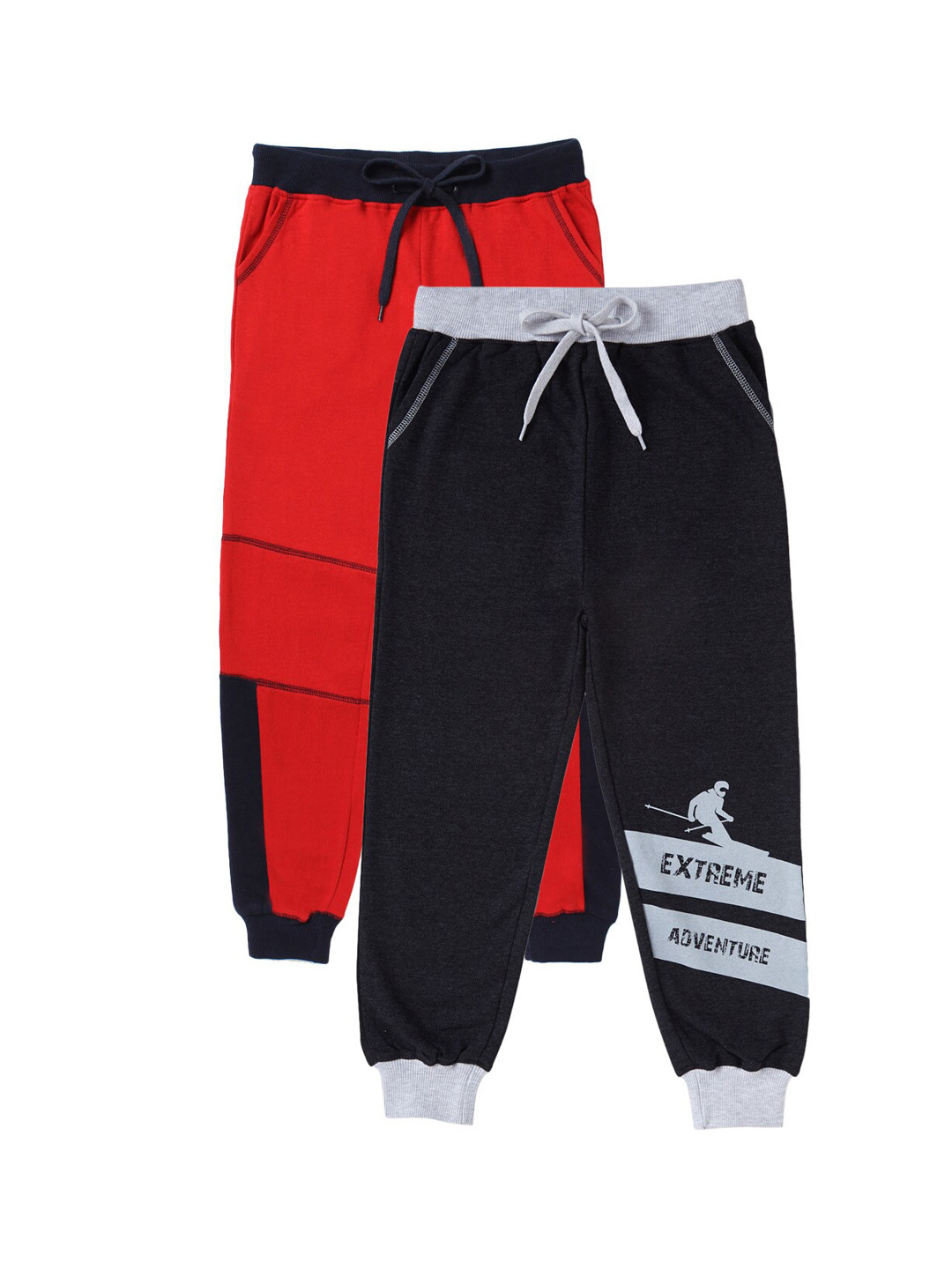 

Cub McPaws Boys Pack Of 2 Cotton Track Pants, Red