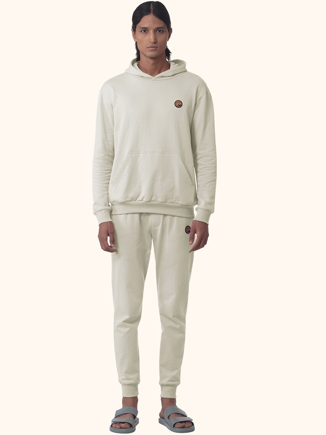 

PANGOLIN Men White Cotton Jogger