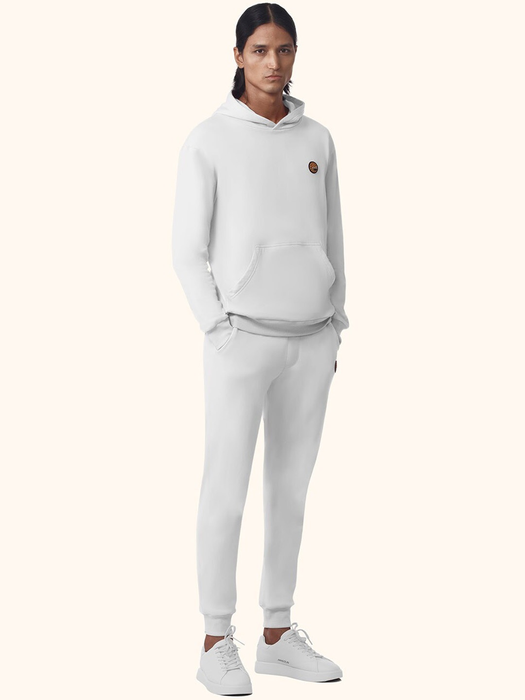 

PANGOLIN napoli Men White Cotton Joggers