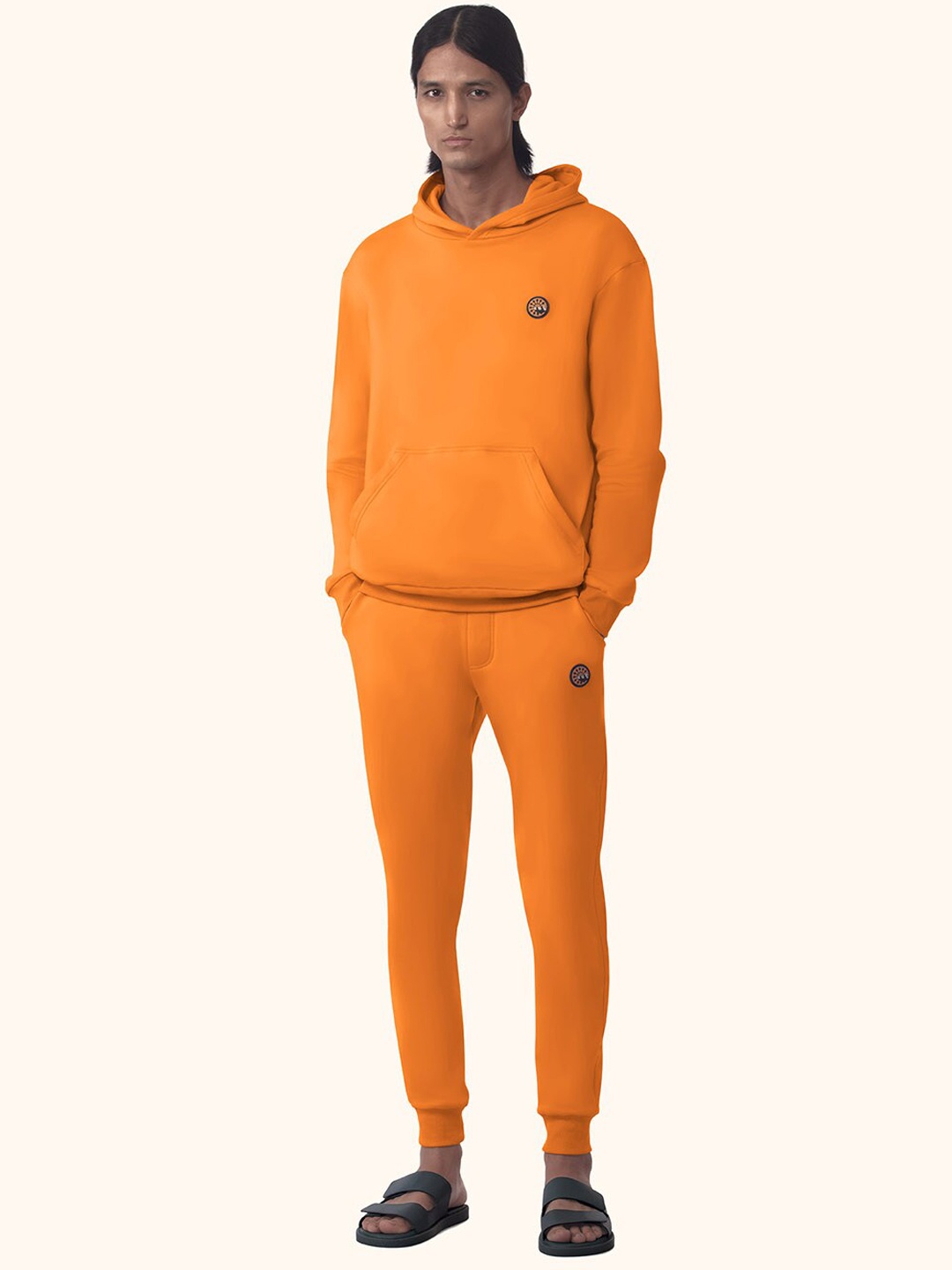 

PANGOLIN Men Orange Cotton Joggers