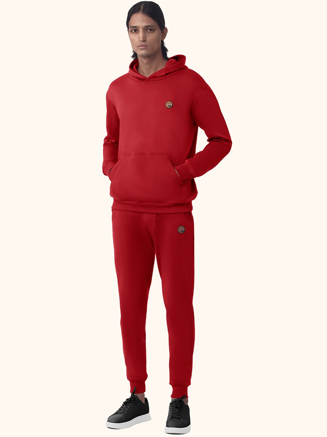 

PANGOLIN Men Red Cotton Joggers