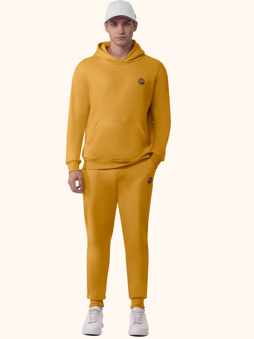 

PANGOLIN Men Camel Brown Cotton Joggers