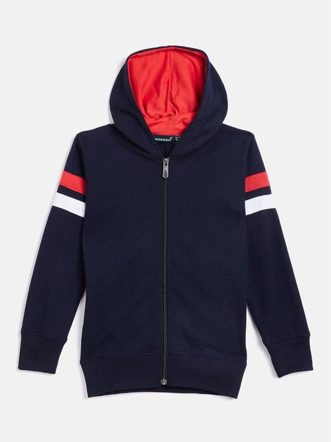 

Rodzen Boys Hooded Front-Open Sweatshirt, Navy blue