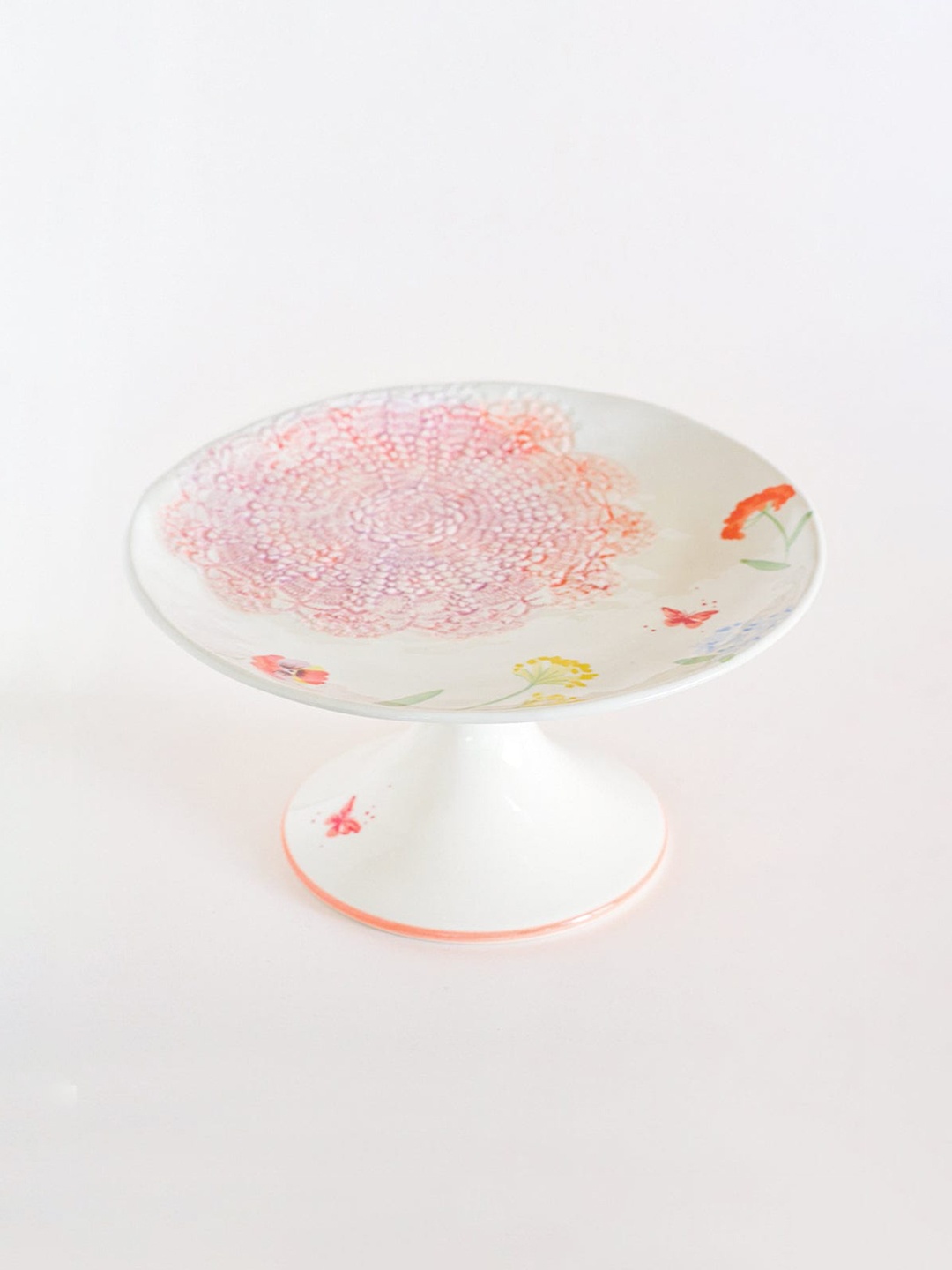 

The Wishing Chair White Printed Ceramic Cake Stand