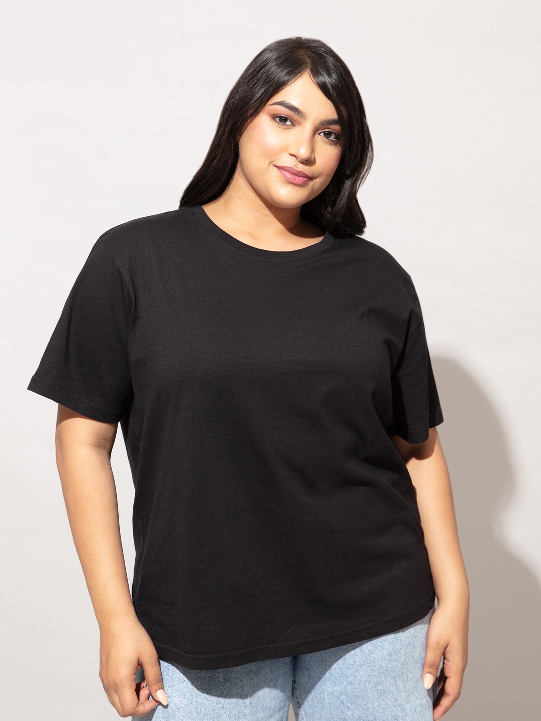 

20Dresses Plus Size Cotton T-shirt, Black