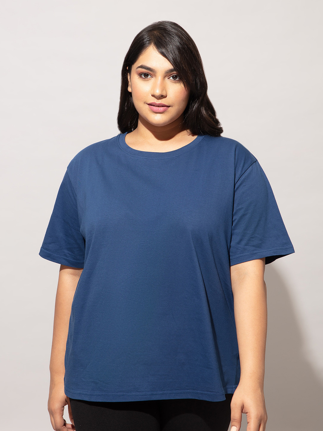

20Dresses Plus Size Cotton T-shirt, Navy blue