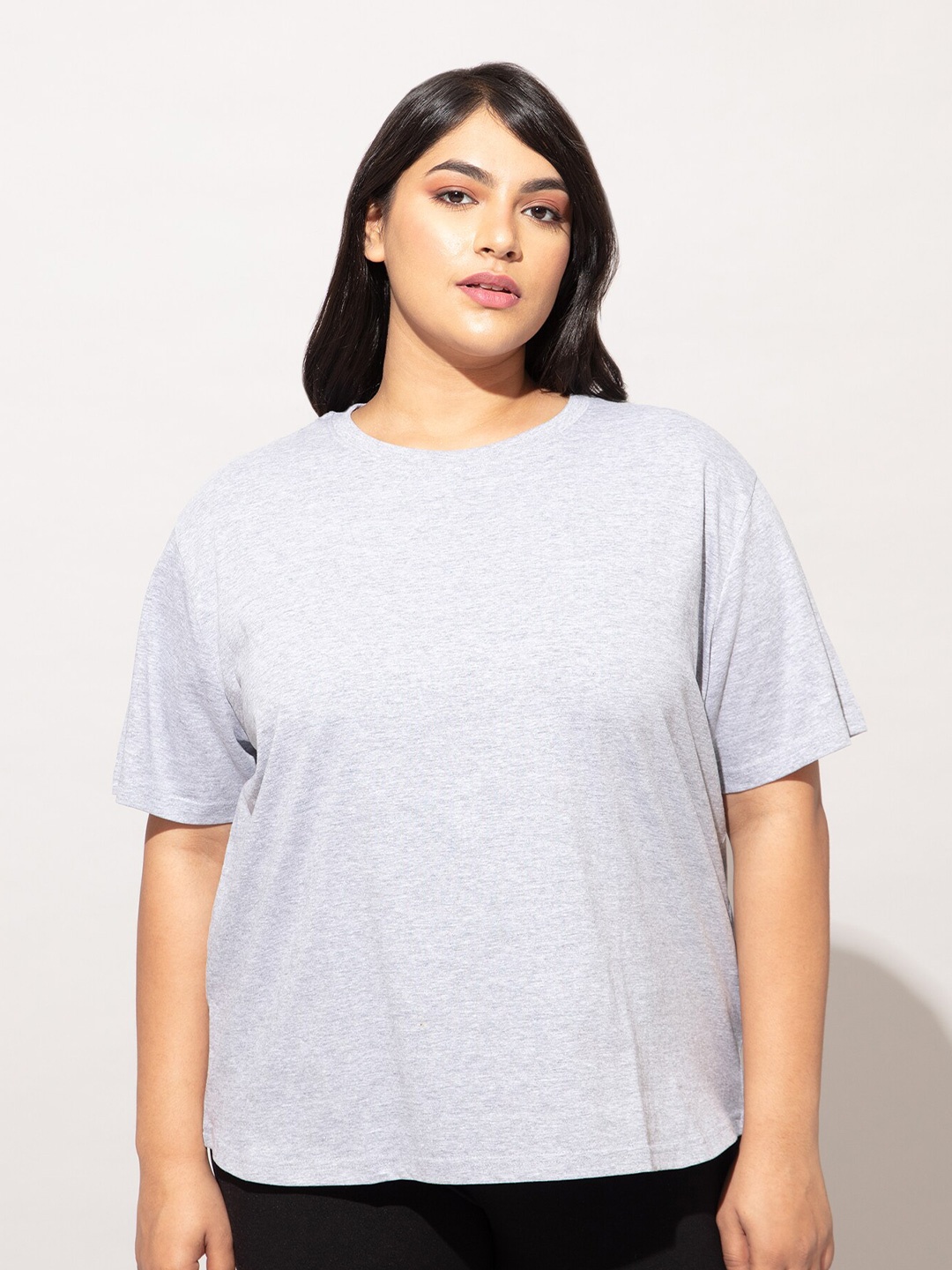 

20Dresses Plus Size Cotton T-shirt, Grey