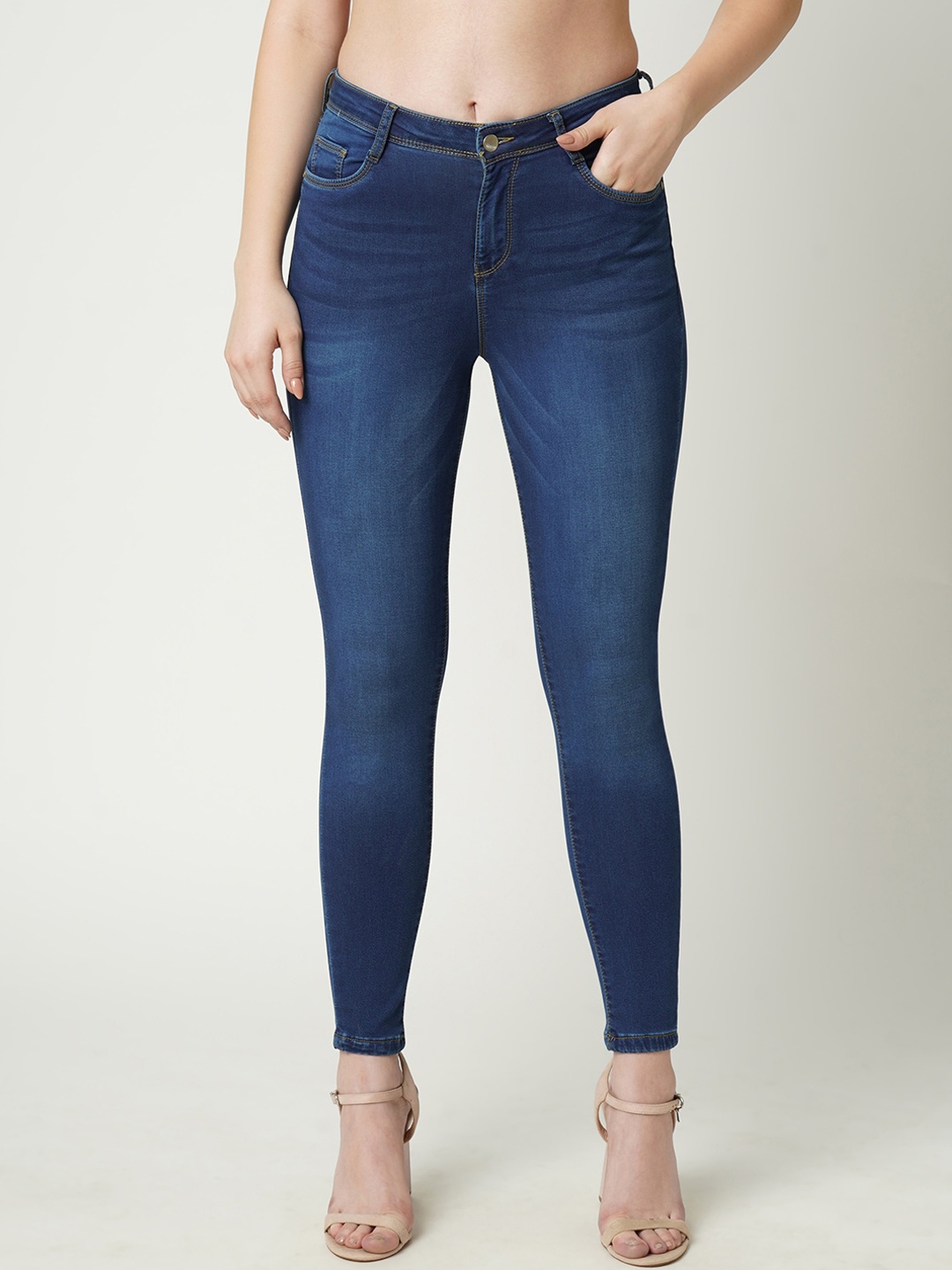

Kraus Jeans Women Blue Skinny Fit Light Fade Jeans