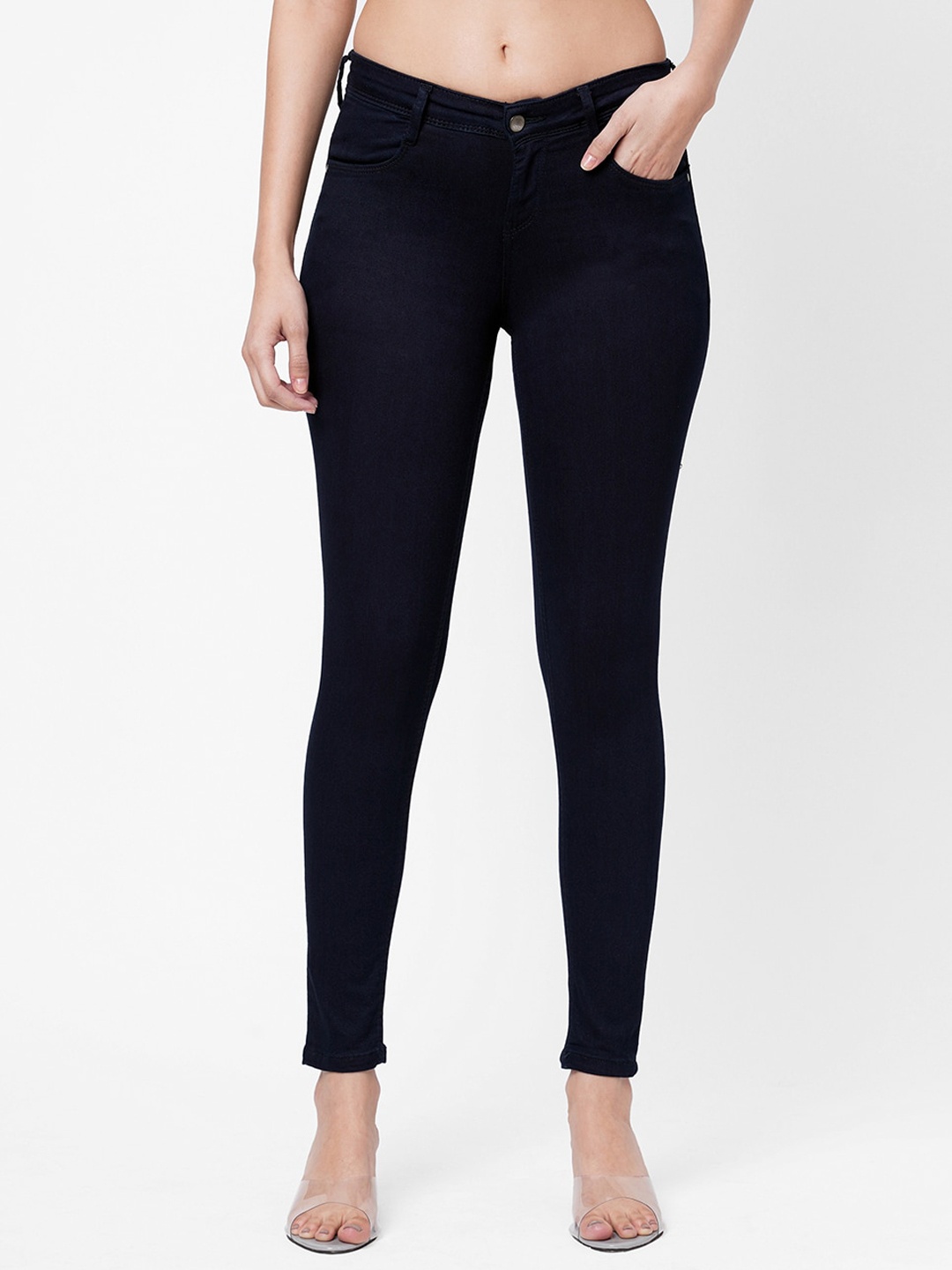 

Kraus Jeans Women Skinny Fit Jeans, Blue