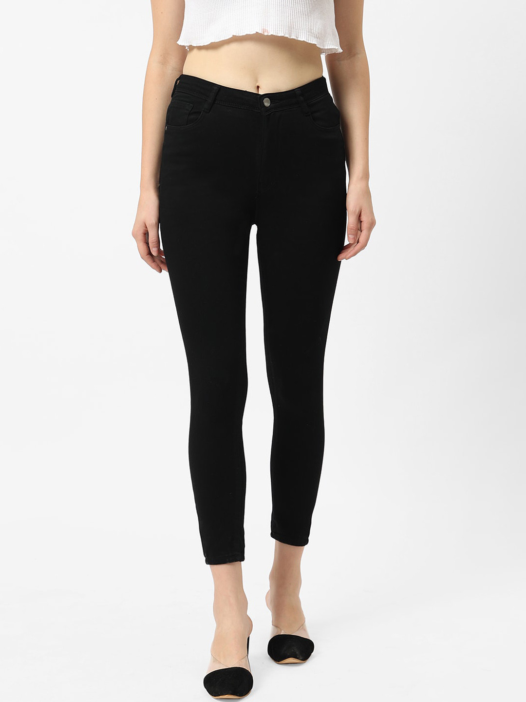 

Kraus Jeans Women Black Super Skinny Fit Jeans