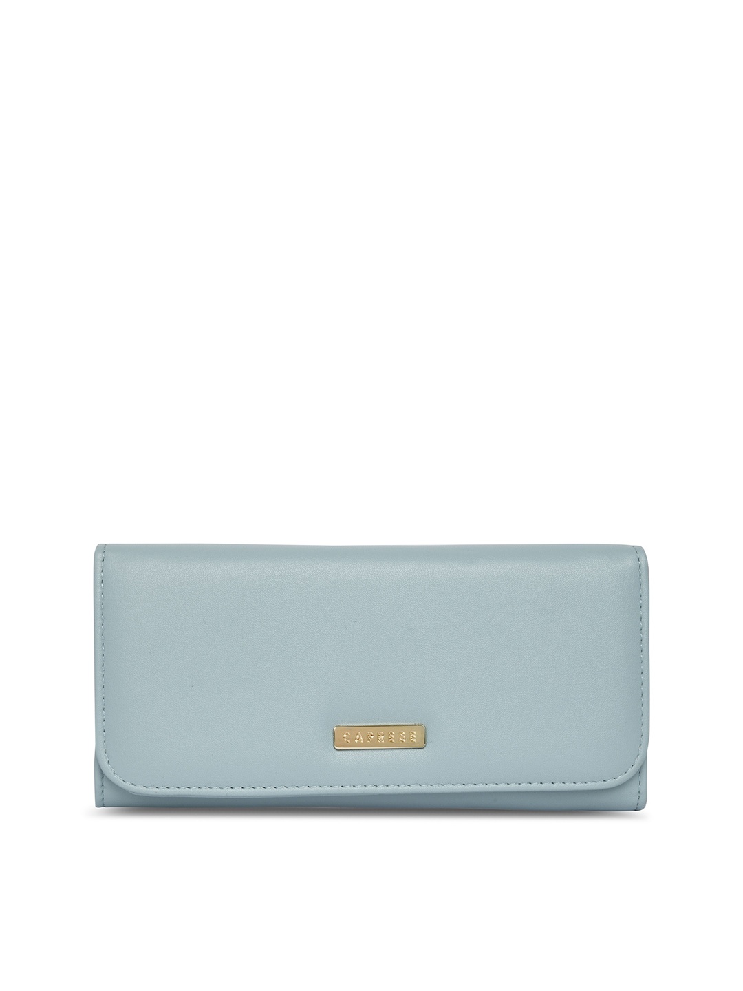 

Caprese Women Blue Leather Two Fold Wallet