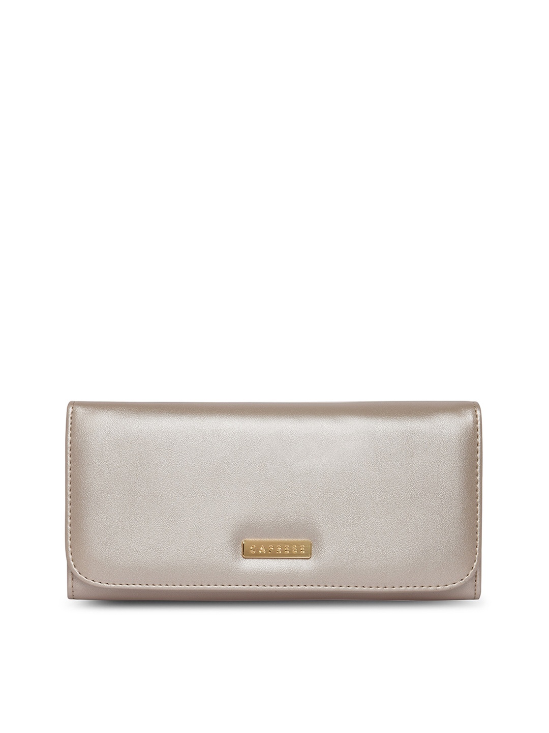 

Caprese Women Silver-Toned Leather Two Fold Wallet