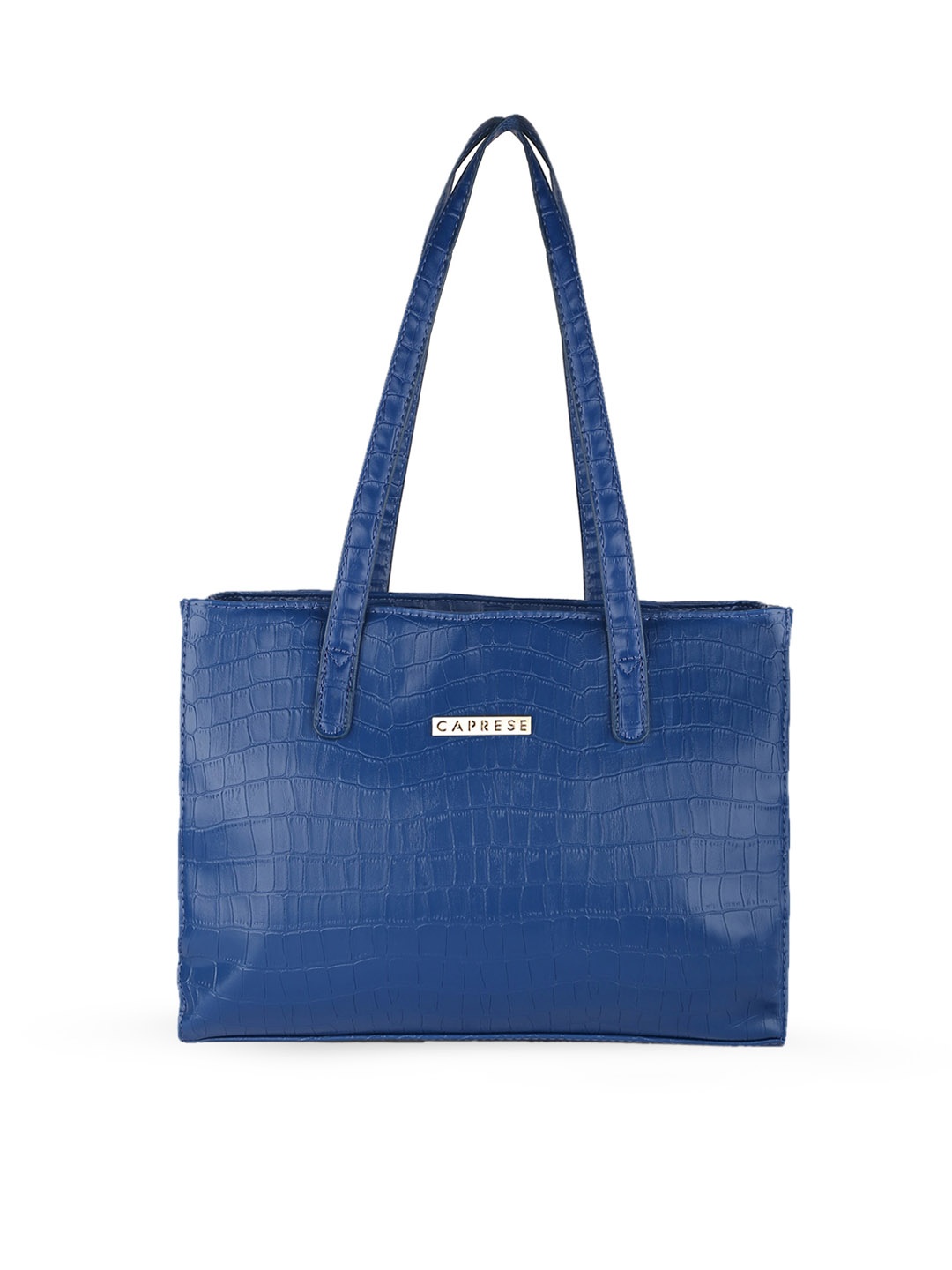 

Caprese Blue Textured Leather Shopper Shoulder Bag