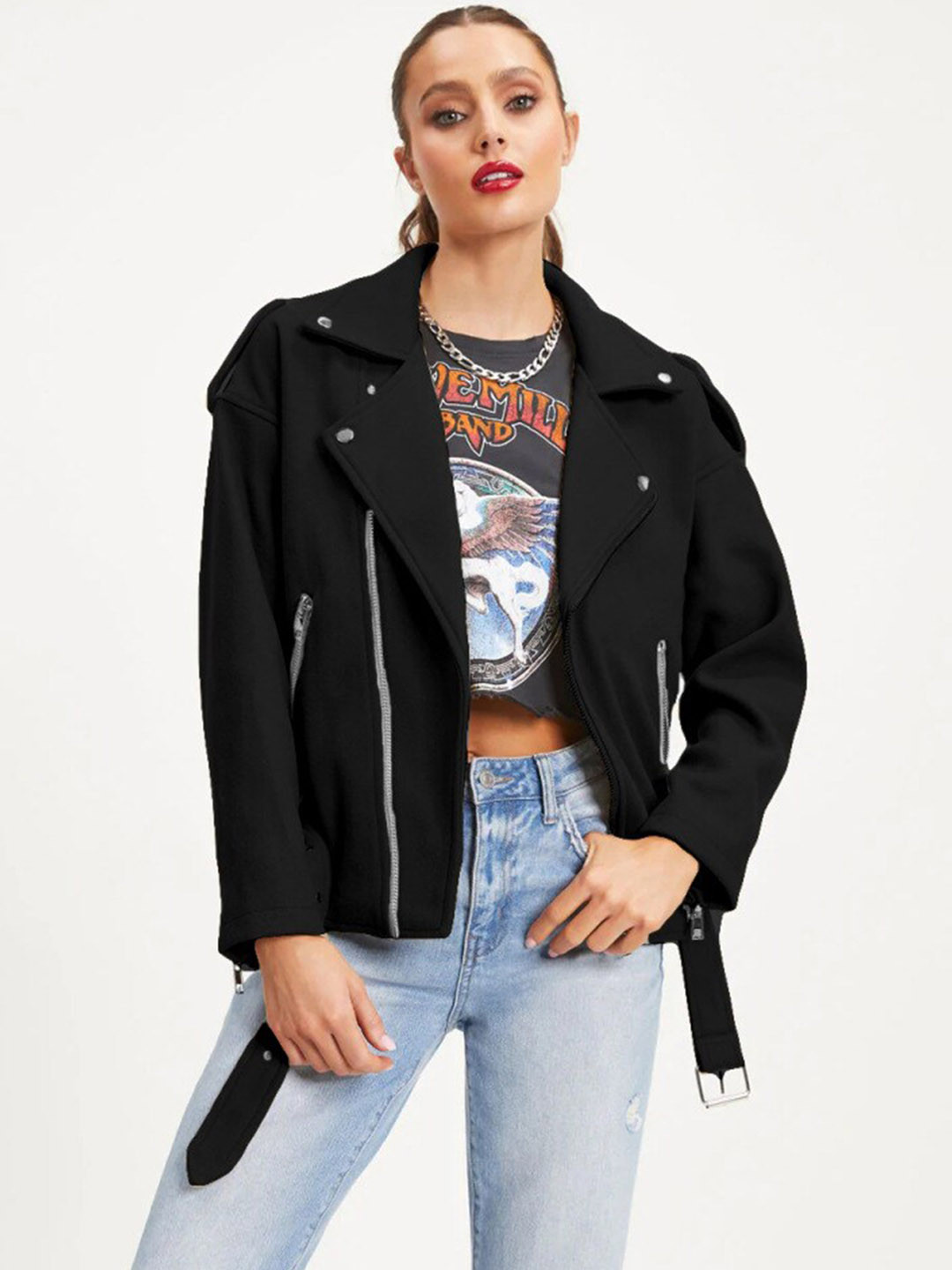 

BoStreet Women Black Tailored Jacket