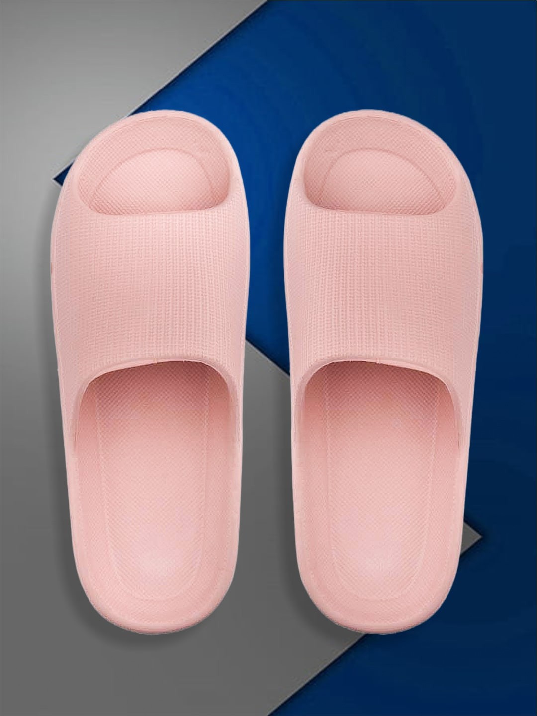 

ADIVER Women Pink Self Design Sliders