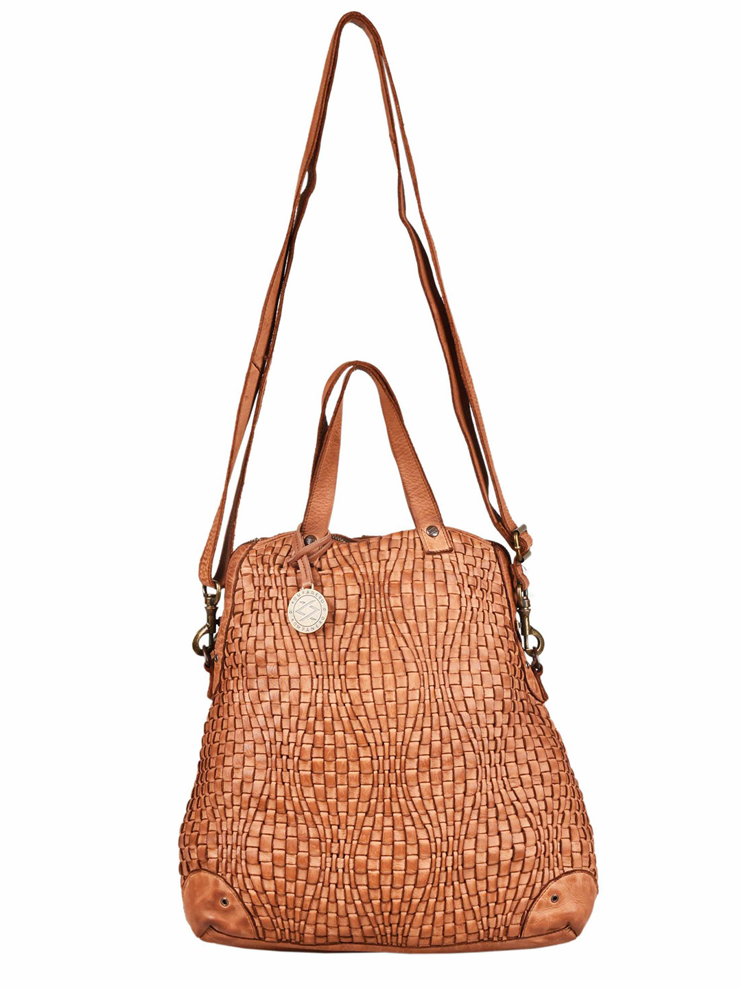 

KOMPANERO Unisex Brown Geometric Backpack