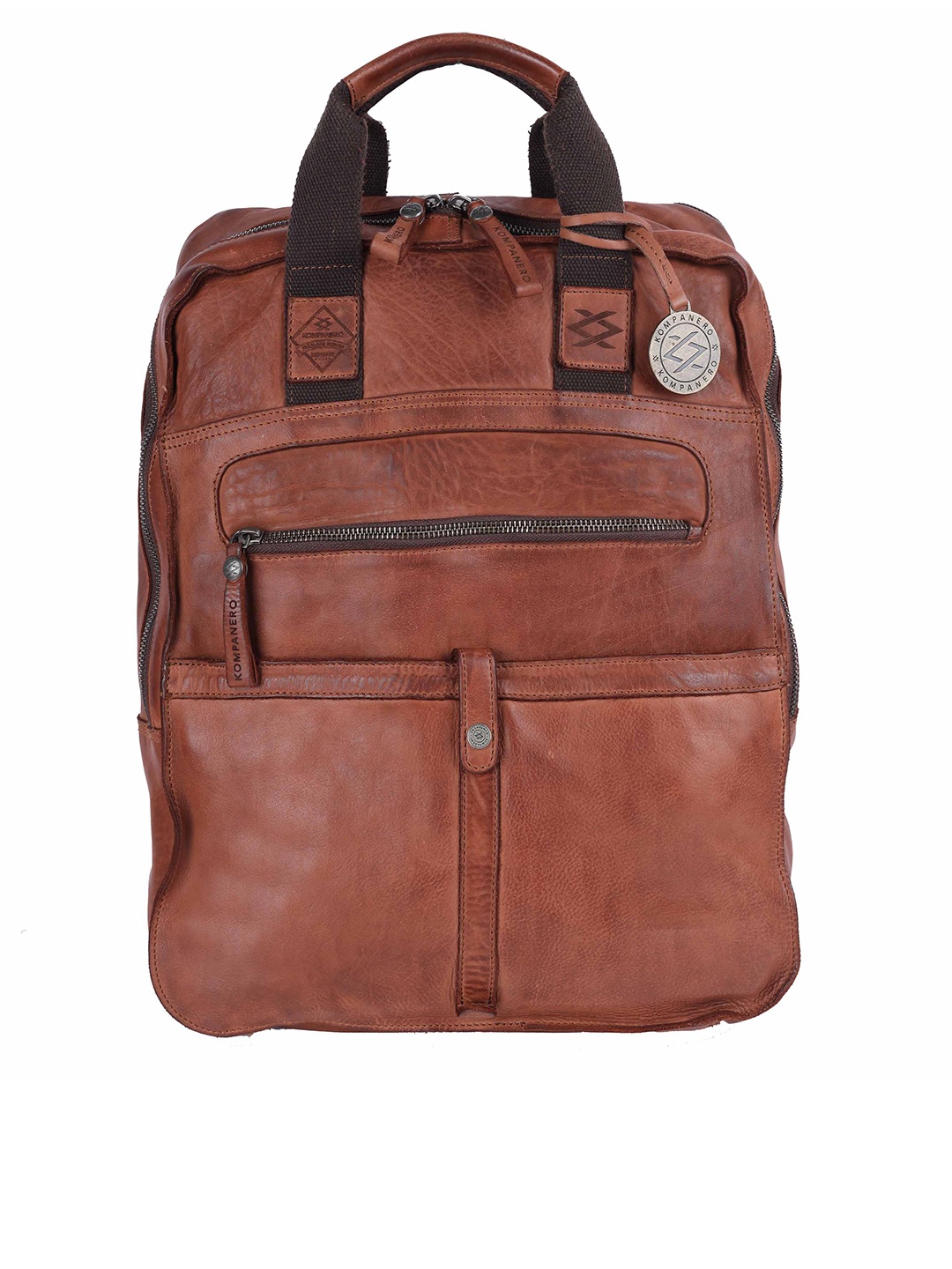 

KOMPANERO Unisex Tan & Brown Backpack