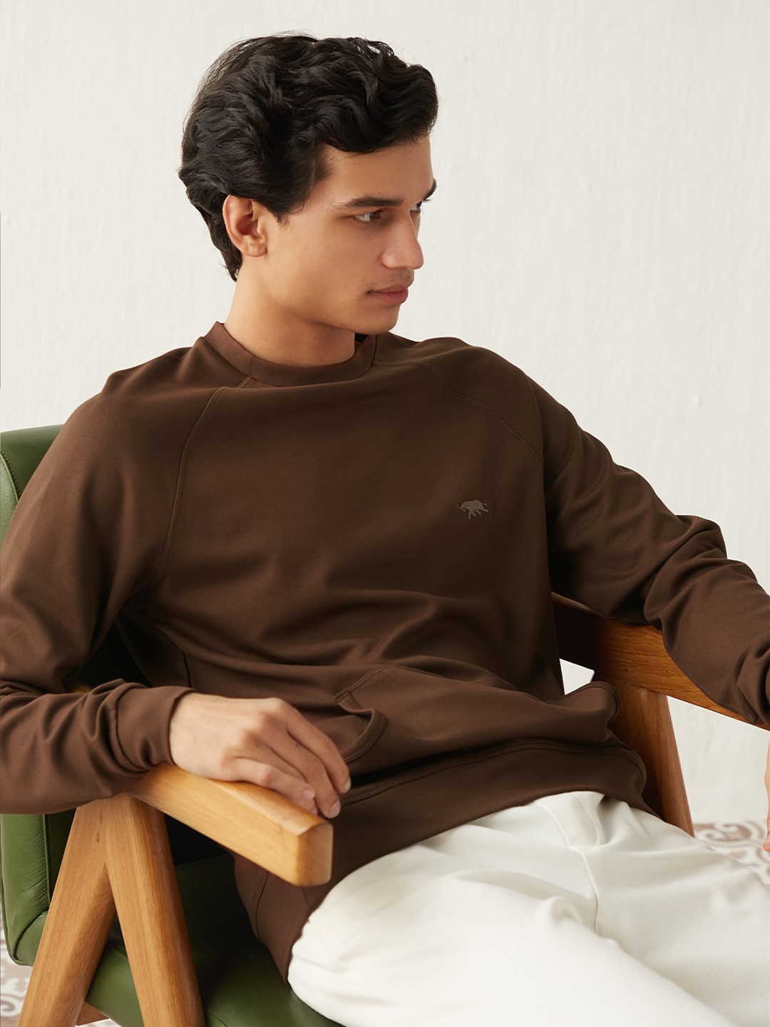 

Andamen Round Neck Sweatshirt, Brown