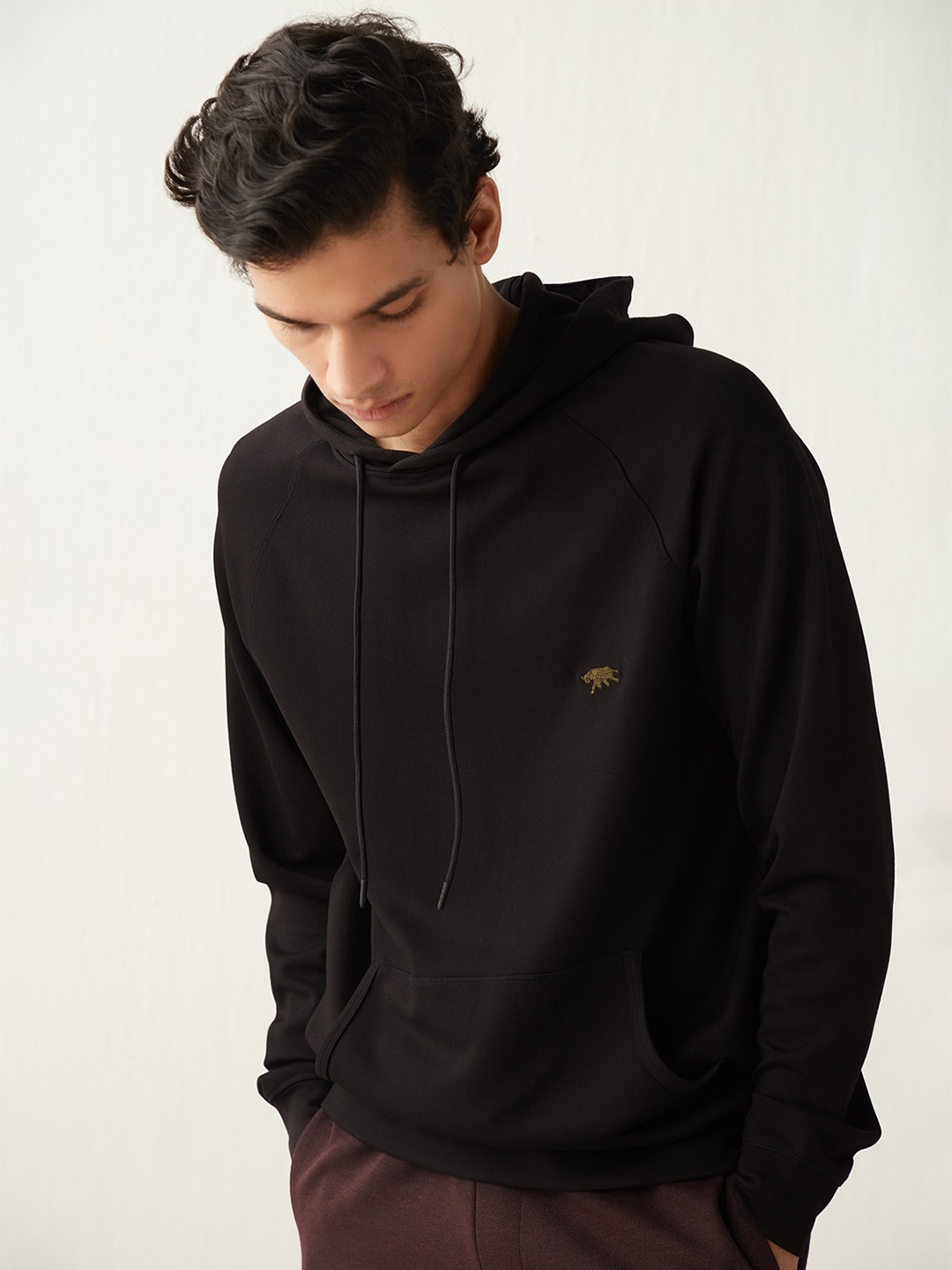 

Andamen Hooded Pullover Sweatshirt, Black