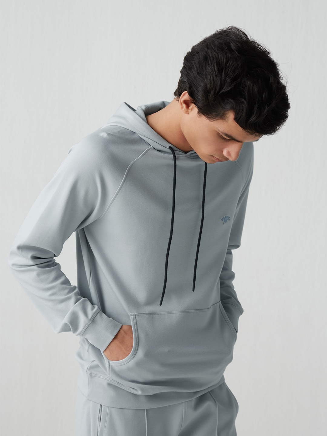 

Andamen Hooded Pullover Sweatshirt, Grey